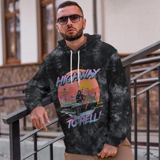 Gearhuman 3D Highway To Hell Custom Hoodie Apparel GW05103 3D Apparel