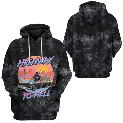 Gearhuman 3D Highway To Hell Custom Hoodie Apparel GW05103 3D Apparel