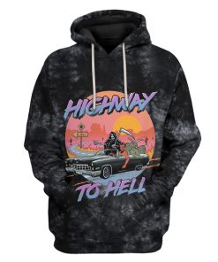 Gearhuman 3D Highway To Hell Custom Hoodie Apparel GW05103 3D Apparel Hoodie S