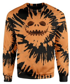 Gearhuman 3D Jack Skellington Tie Dye Custom Sweatshirt Apparel GW18093 Sweatshirt Sweatshirt S