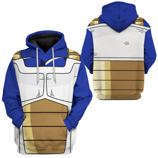 Gearhuman 3D Goku Vegeta Saiyan Battle Armor Dragon Ball Z Custom Hoodie Apparel GV210919 3D Apparel