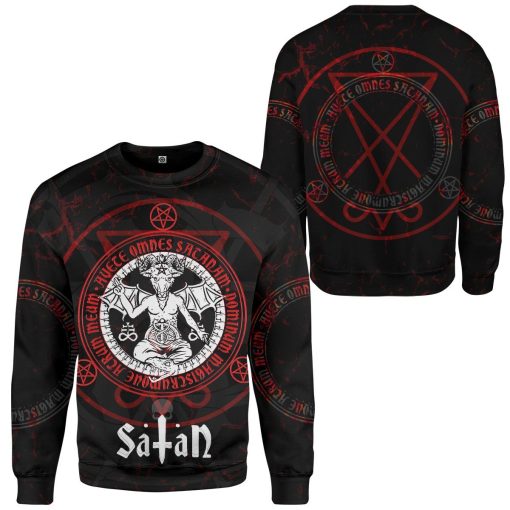 Gearhuman 3D Sigil Of Baphomet Custom Sweatshirt Apparel GW21093 Sweatshirt