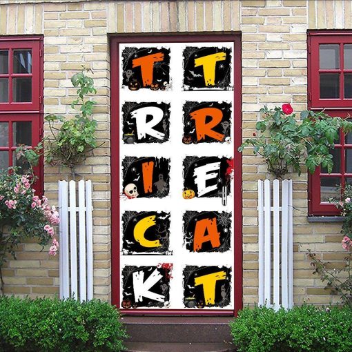 Gearhuman 3D Trick Or Treat Halloween Custom Door Stickers GV230911 Door Stickers Door Stickers S