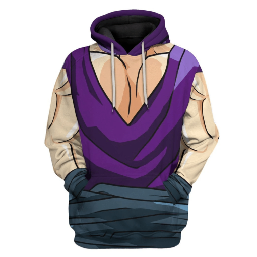 Gearhuman 3D Son Gohan Dragon Ball Custom Hoodie Apparel GV24091 3D Apparel Hoodie S