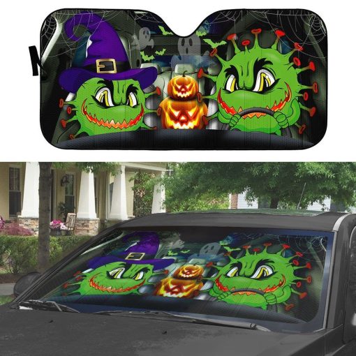 Gearhuman 3D Angry Virus Halloween Custom Car Auto Sunshade GV10095 Auto Sunshade