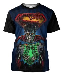 Gearhuman 3D Zombie Superman Custom Tshirt Apparel GW18092 3D T-shirt T-Shirt S
