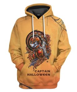 Gearhuman 3D Captain Halloween Custom Hoodie Apparel GJ02102 3D Apparel Hoodie S