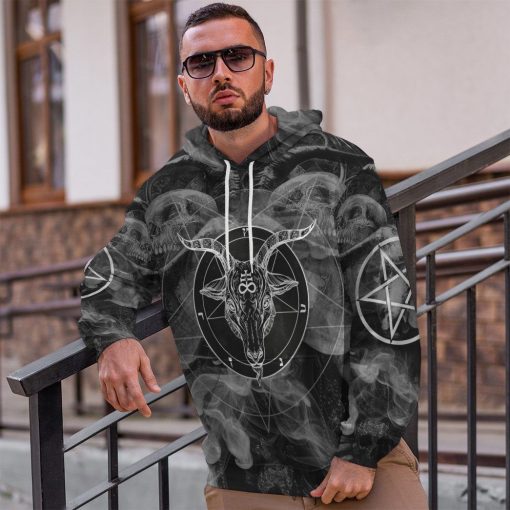 Gearhuman 3D Satanic Not Today Jesus Custom Hoodie Apparel GW30094 3D Apparel