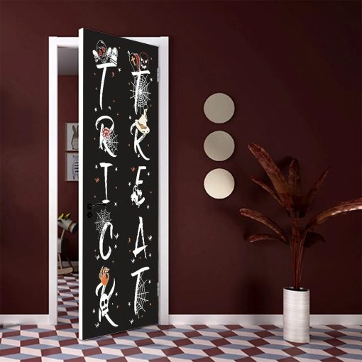 Gearhuman 3D Happy Halloween Trick Or Treat Custom Door Stickers GV230912 Door Stickers