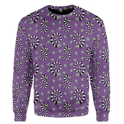 Gearhumans 3D Beetlejuice Purple Sandworm Custom Apparel - Image 2