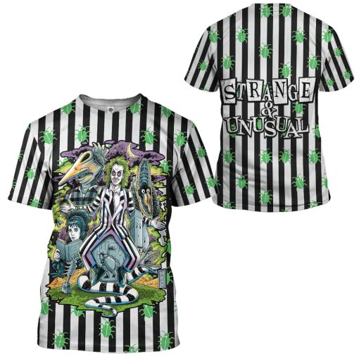 Gearhumans 3D Beetlejuice Stripes and Bugs Custom Apparel - Image 7