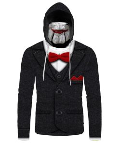 Gearhumans 3D SAW Billy The Puppet Custom Bandana Mask Hoodie