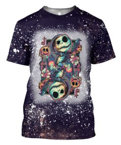 Gearhumans 3D The Nightmare Before Christmas Suit of Corpses Custom Bleached Tshirt