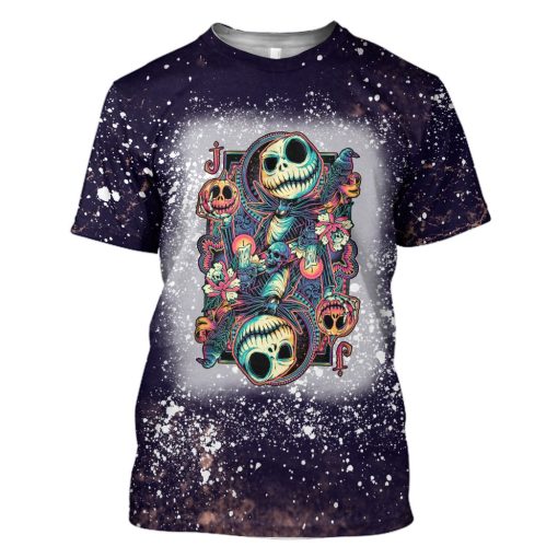 Gearhumans 3D The Nightmare Before Christmas Suit of Corpses Custom Bleached Tshirt