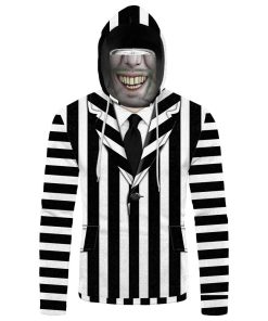 Gearhumans 3D I Am Beetlejuice Custom Bandana Mask Hoodie