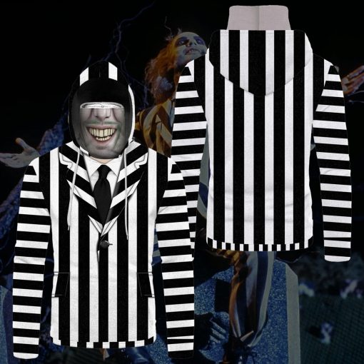 Gearhumans 3D I Am Beetlejuice Custom Bandana Mask Hoodie - Image 3