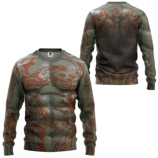 Gearhumans 3D Guardian Of The Galaxy Drax The Destroyer Costume Custom Tshirt Hoodie Apparel 6 Gearhumans 3D Guardian Of The Galaxy Drax The Destroyer Costume Custom Tshirt Hoodie Apparel - Image 6
