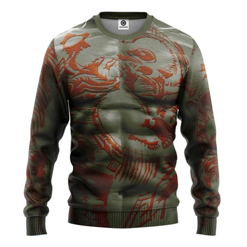 Gearhumans 3D Guardian Of The Galaxy Drax The Destroyer Costume Custom Tshirt Hoodie Apparel 2 Gearhumans 3D Guardian Of The Galaxy Drax The Destroyer Costume Custom Tshirt Hoodie Apparel - Image 2