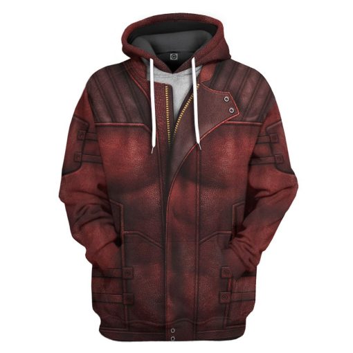 Gearhumans 3D Guardian Of The Galaxy Star Lord Costume Custom Tshirt Hoodie Apparel 5 Gearhumans 3D Guardian Of The Galaxy Star Lord Costume Custom Tshirt Hoodie Apparel - Image 5