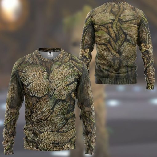 Gearhumans 3D Guardian Of The Galaxy Groot Costume Custom Tshirt Hoodie Apparel 3 Gearhumans 3D Guardian Of The Galaxy Groot Costume Custom Tshirt Hoodie Apparel - Image 3