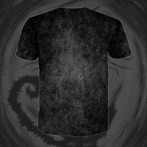 Gearhumans 3D Halloween Black Cat Custom Bleached Tshirt - Image 4