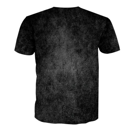 Gearhumans 3D Halloween Vampire Cat Witchy Custom Bleached Tshirt - Image 2