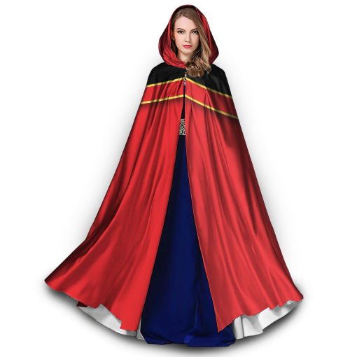 Gearhumans 3D Red Power Rangers Mystic Force Custom Hooded Cloak - Image 5