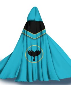 Gearhumans 3D Blue Power Rangers Mystic Force Custom Hooded Cloak