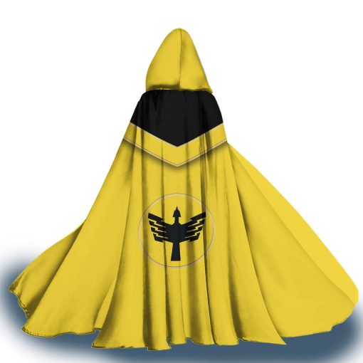 Gearhumans 3D Yellow Power Rangers Mystic Force Custom Hooded Cloak