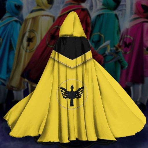 Gearhumans 3D Yellow Power Rangers Mystic Force Custom Hooded Cloak - Image 7