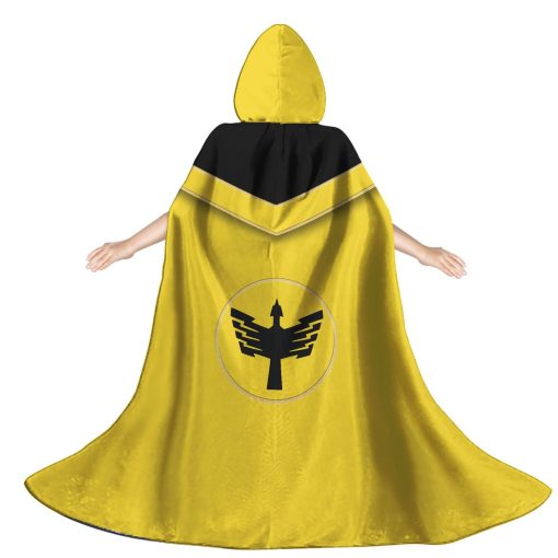 Gearhumans 3D Yellow Power Rangers Mystic Force Custom Hooded Cloak - Image 2