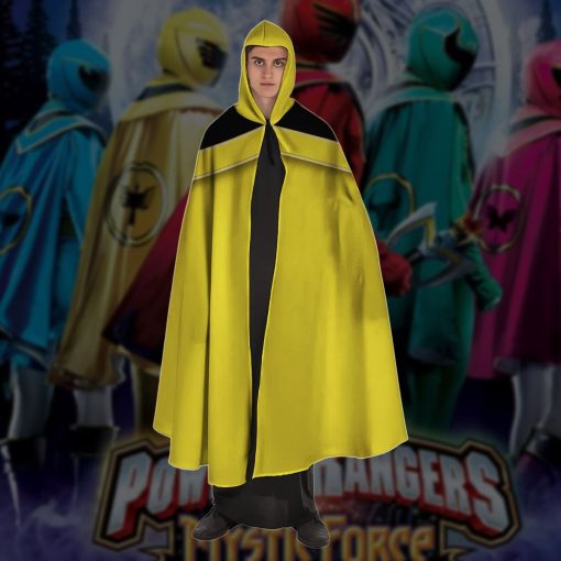 Gearhumans 3D Yellow Power Rangers Mystic Force Custom Hooded Cloak - Image 9