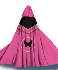 Gearhumans 3D Pink Power Rangers Mystic Force Custom Hooded Cloak