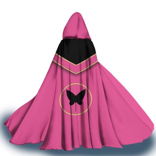 Gearhumans 3D Pink Power Rangers Mystic Force Custom Hooded Cloak