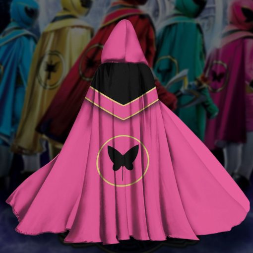 Gearhumans 3D Pink Power Rangers Mystic Force Custom Hooded Cloak - Image 6