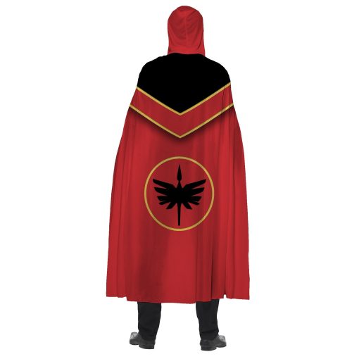 Gearhumans 3D Red Power Rangers Mystic Force Custom Hooded Cloak - Image 9