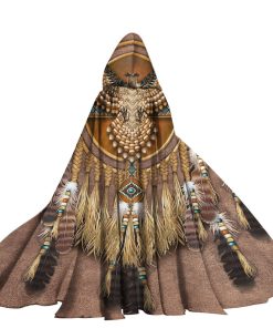 Gearhumans 3D Native American Custom Hooded Cloak