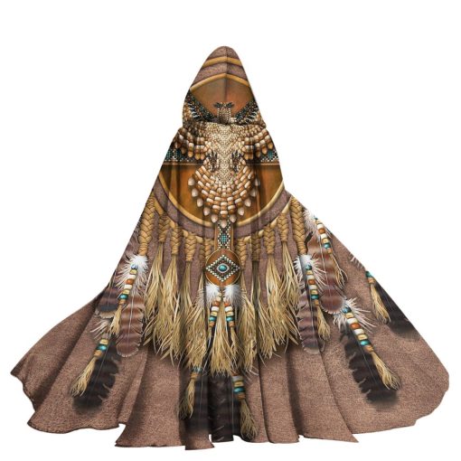 Gearhumans 3D Native American Custom Hooded Cloak
