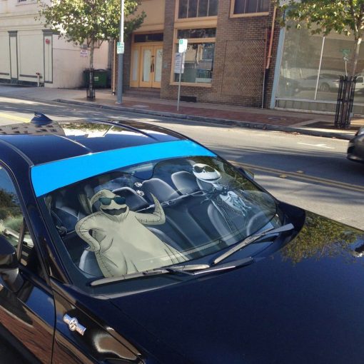 Gearhumans 3D Nightmare Before Christmas Jack Oogie Boogie Custom Car Auto Sunshade - Image 6