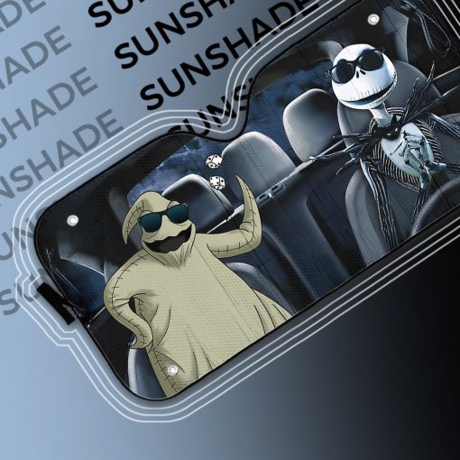 Gearhumans 3D Nightmare Before Christmas Jack Oogie Boogie Custom Car Auto Sunshade - Image 7