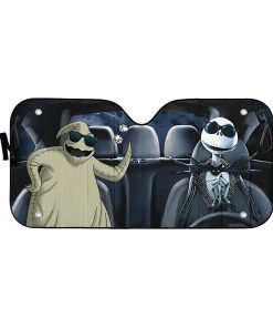 Gearhumans 3D Nightmare Before Christmas Jack Oogie Boogie Custom Car Auto Sunshade