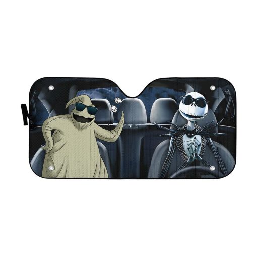 Gearhumans 3D Nightmare Before Christmas Jack Oogie Boogie Custom Car Auto Sunshade