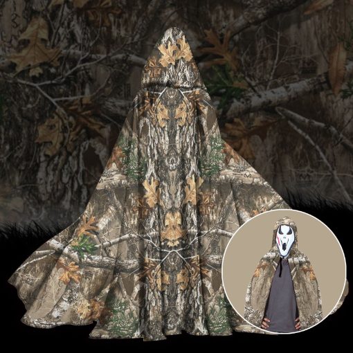 Gearhumans 3D Hunting Camouflage Custom Hooded Cloak - Image 3