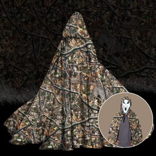 Gearhumans 3D Hunting Camouflage Custom Hooded Cloak - Image 3