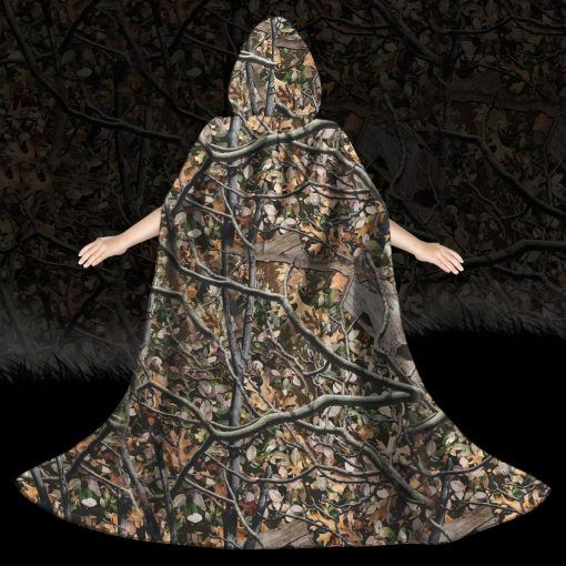 Gearhumans 3D Hunting Camouflage Custom Hooded Cloak - Image 4