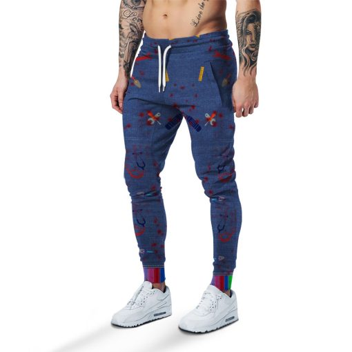 Gearhumans 3D Chucky Childs Play Custom Sweatpants - Image 3