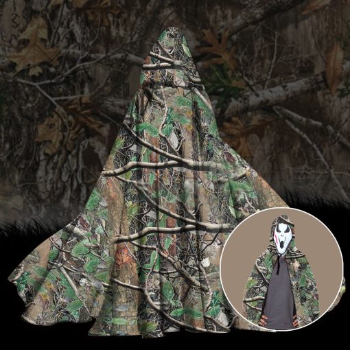 Gearhumans 3D Hunting Camouflage Custom Hooded Cloak