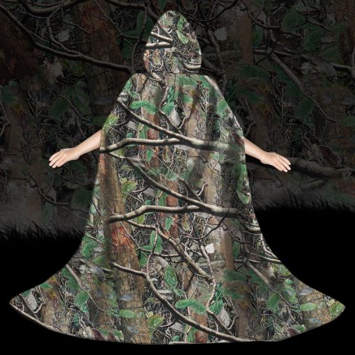 Gearhumans 3D Hunting Camouflage Custom Hooded Cloak