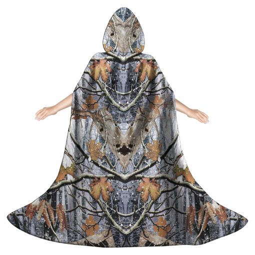 Gearhumans 3D Hunting Camouflage Custom Hooded Cloak - Image 2