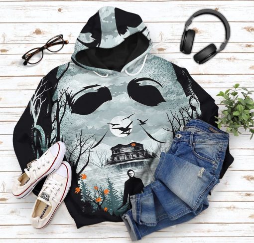 Gearhumans 3D Halloween Michale Myers Custom Apparel